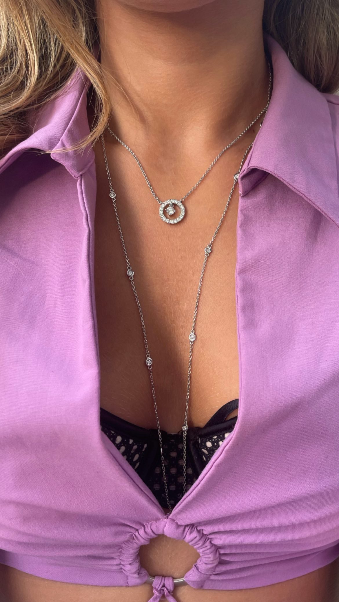 Collier Ellie 13 diamants