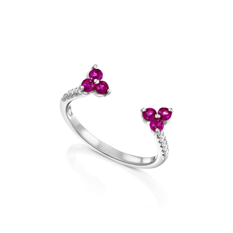 Bague Ouverte Ruby