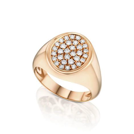 Bague Chevalière Diamants