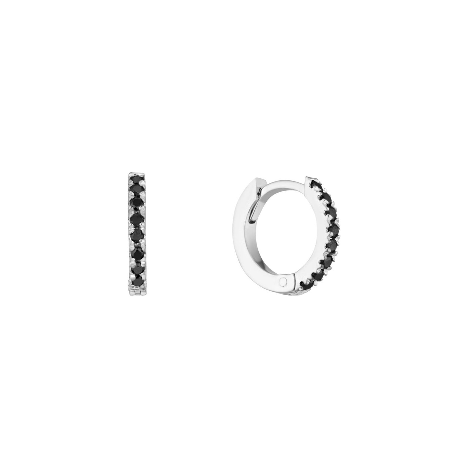 Boucles Anna Black Diamonds 8 mm