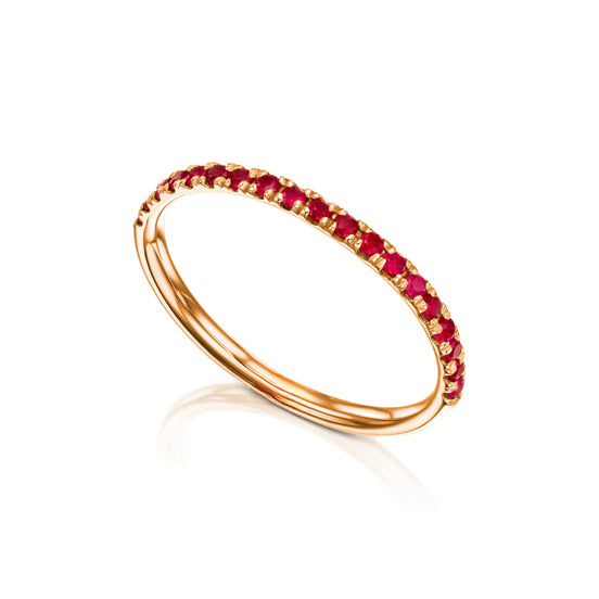 Bague Demi Alliance Ava Rouge