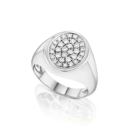 Bague Chevalière Diamants