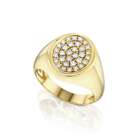 Bague Chevalière Diamants