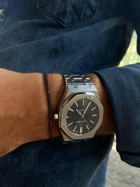 Bracelet Tennis Noir 2.20 ct